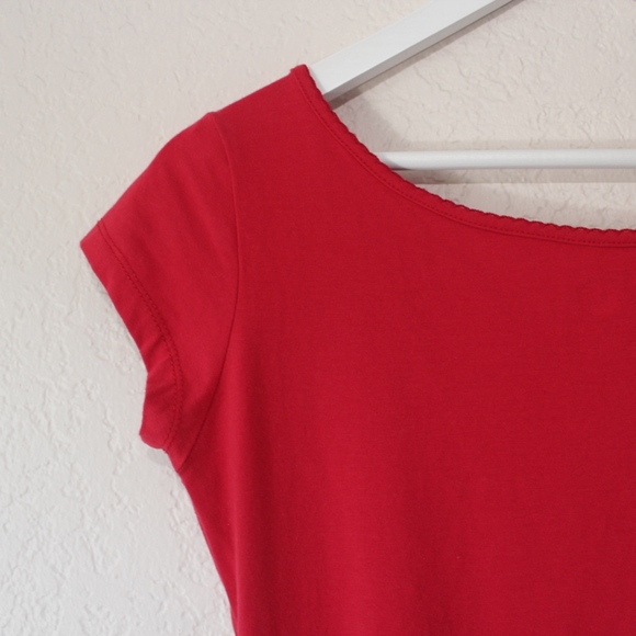 Red Mini Skater Dress - Picture 4 of 6